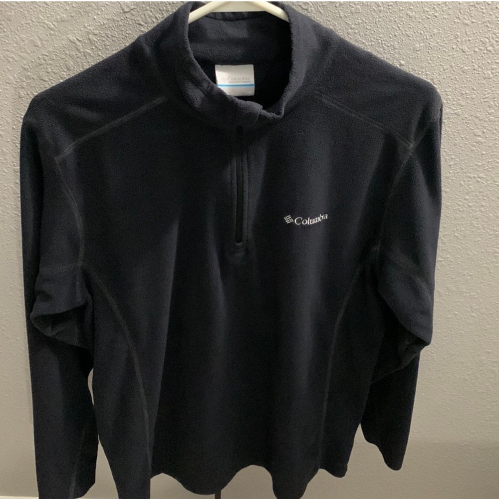 Navy 1/4 Zip Columbia Sportswear Light Fleece